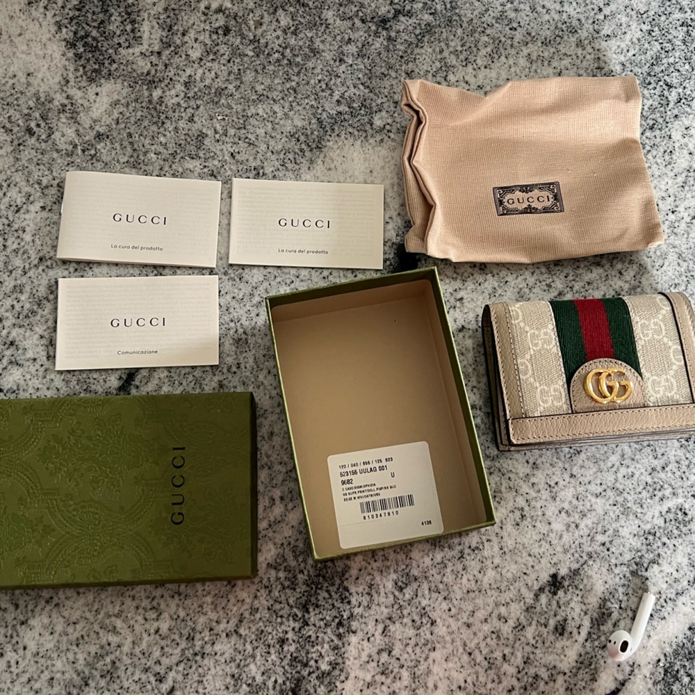 Ophidia GG card case wallet